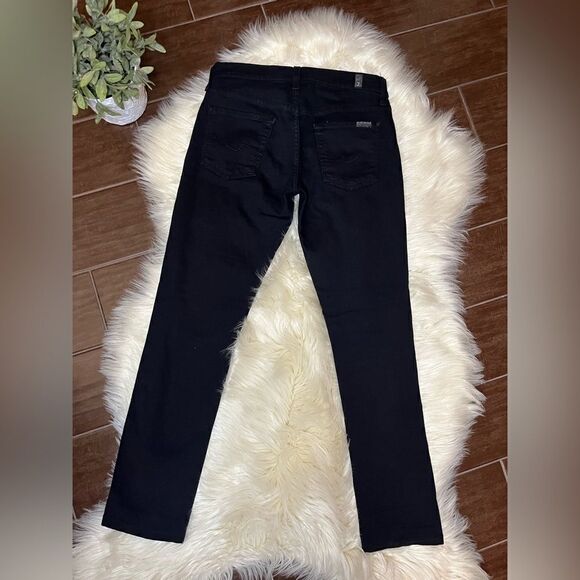 7 of all mankind H/R Roxanna black Slim Fit Jean sz 26 - Picture 7 of 10